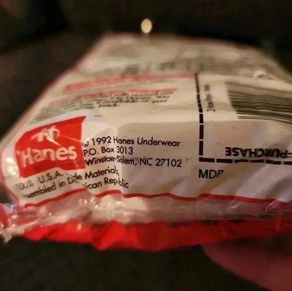 1992 Vintage Hanes 3 Pack Boys Briefs Size 10 Preshrunk White Slightly Imperfect - Picture 5 of 6